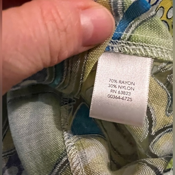 NWOT Christopher & Banks Geometric Button Shirt Jacket Artsy Art to Wear Large - Picture 8 of 11